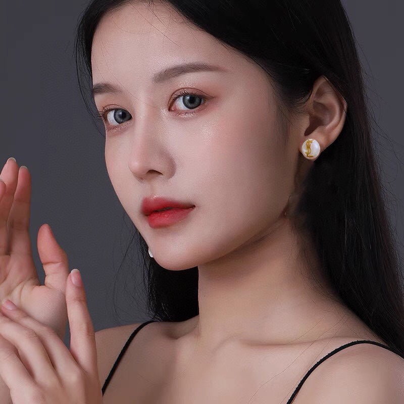 YSL Pearl 18K Gold Earrings