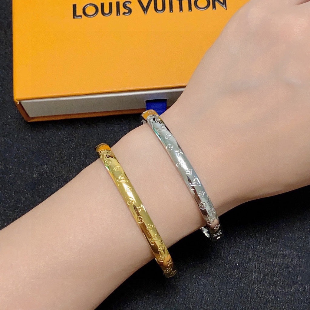 Louis Vuitton Monogram 18K Gold Bracelet