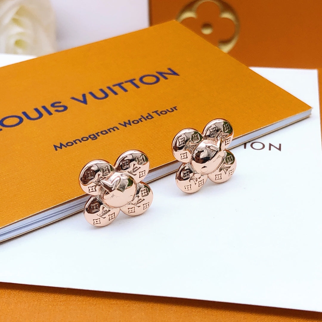 Louis Vuitton Vivienne 18K Gold Earrings