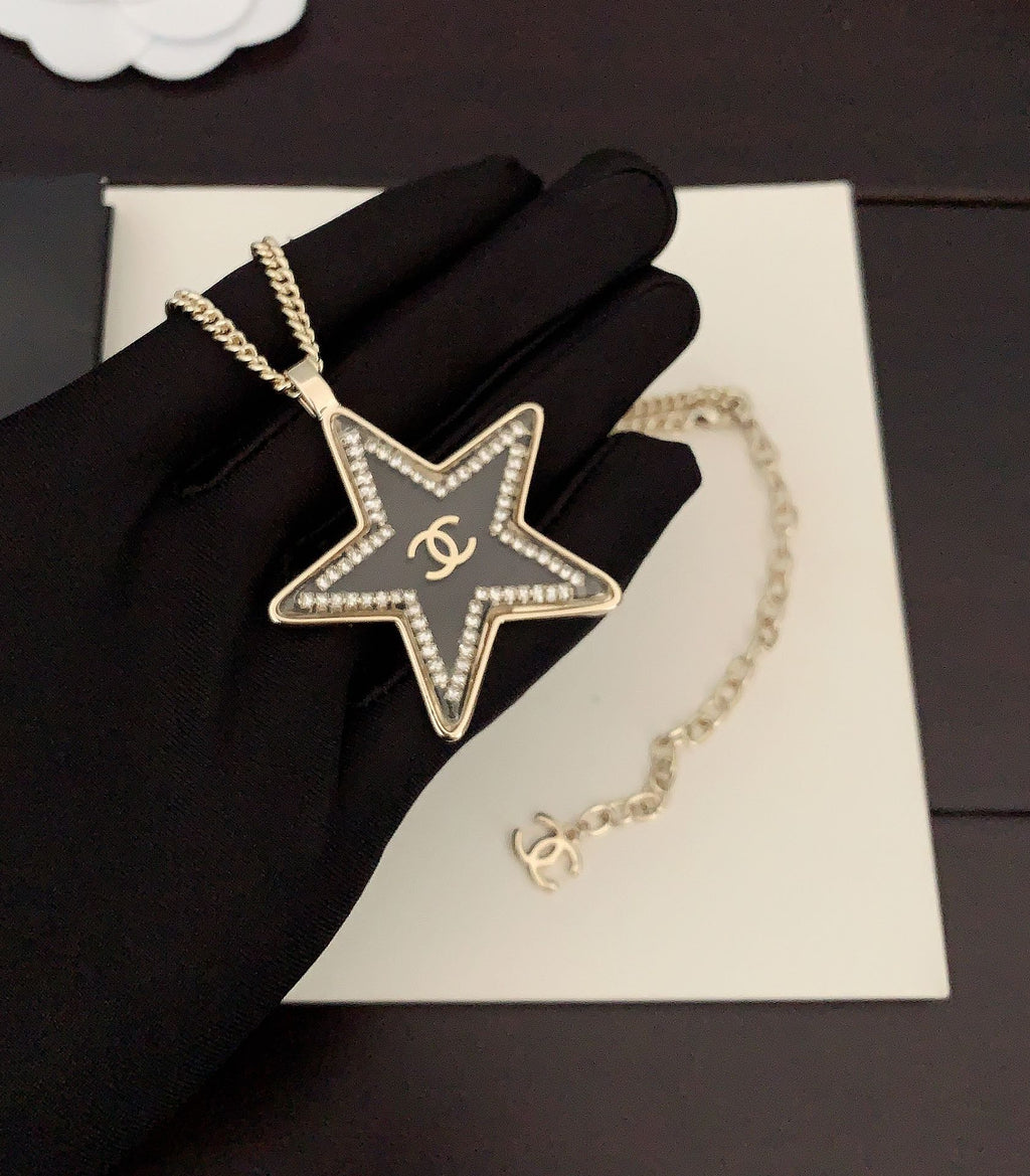 Chanel Star Chain 18K Gold Necklace