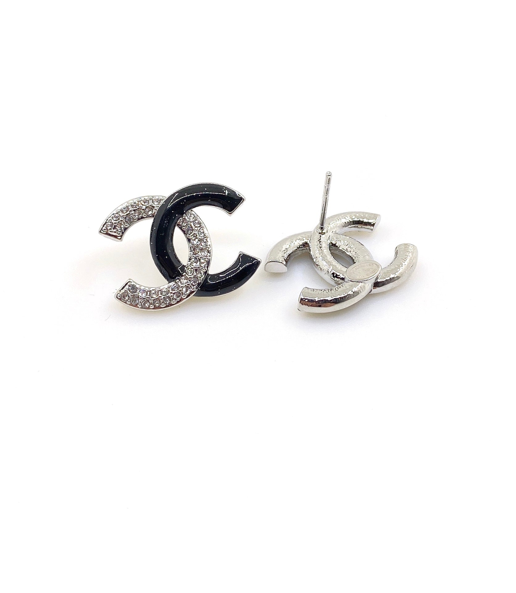Chanel Black Diamonds 18K Gold Earrings