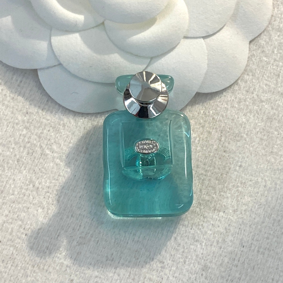 Chanel Perfume Color Bottle 18K Gold Brooch