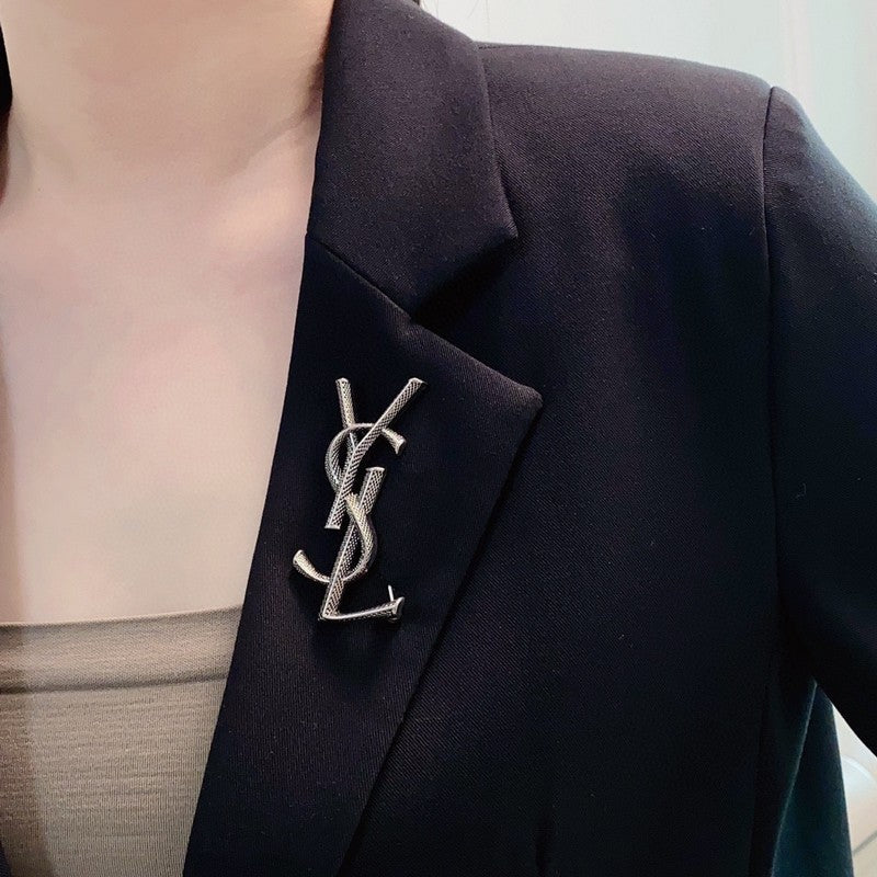 YSL Three Color 18K Gold Brooch