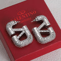 Valentino Crystals 18K Gold Earrings