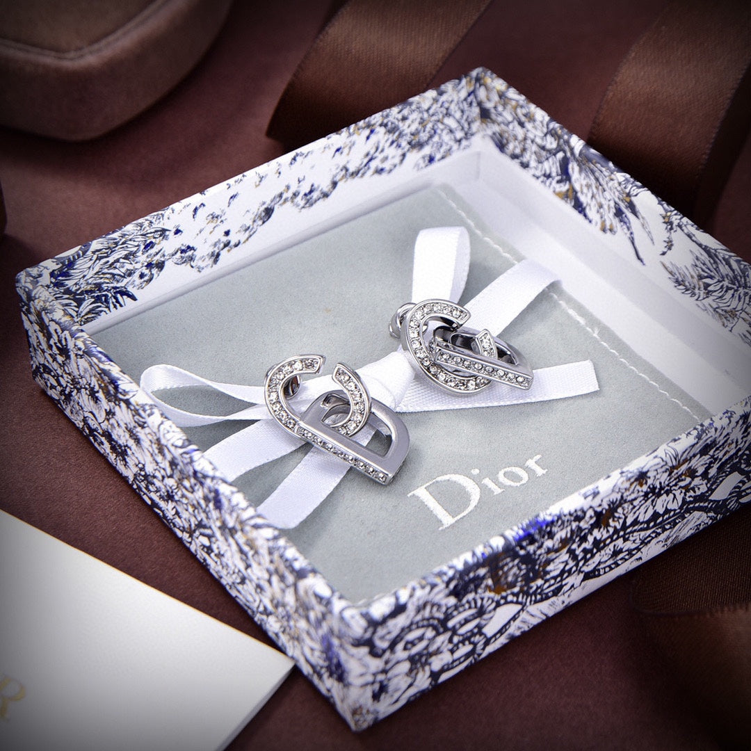 Dior Lock 18K Gold Earrings