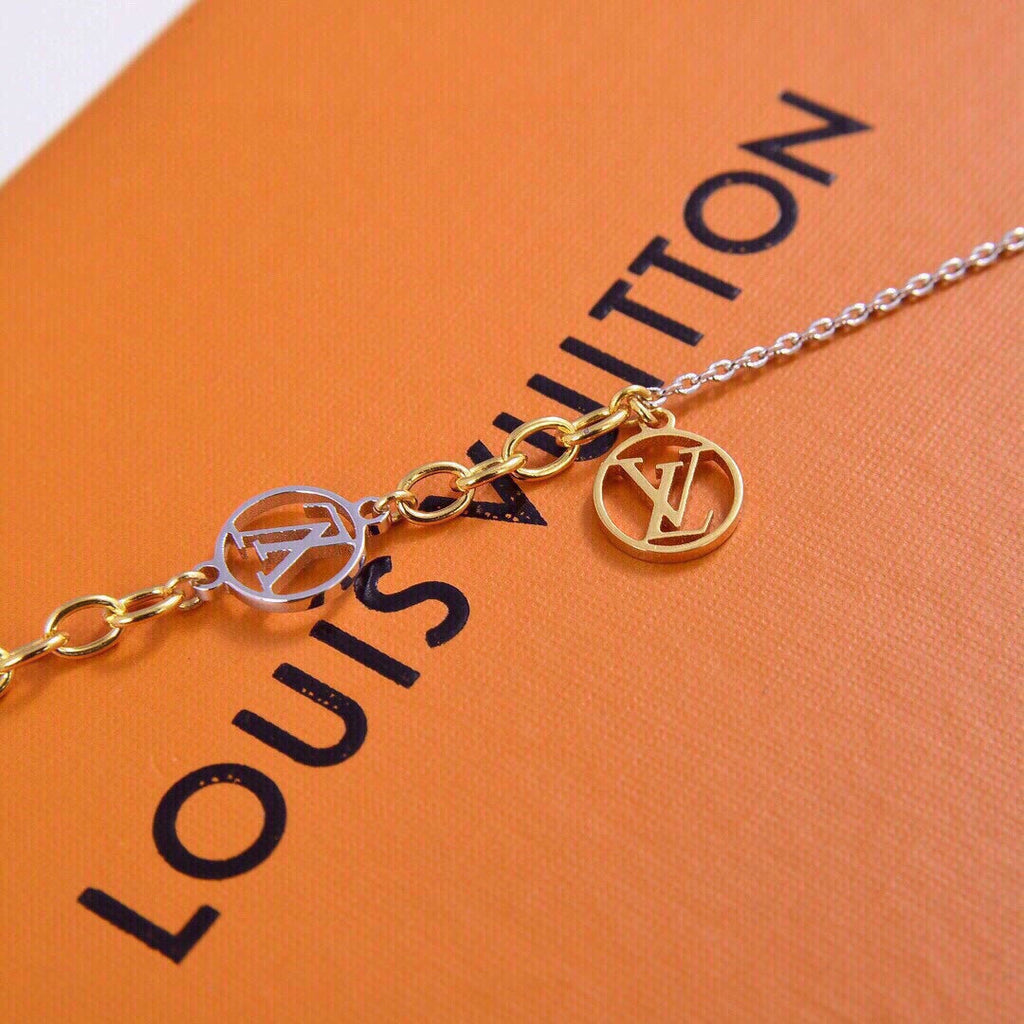 Louis Vuitton Logomania 18K Gold Bracelet