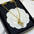 Chanel 26P Grape Pearl Gold 18K Gold Necklace