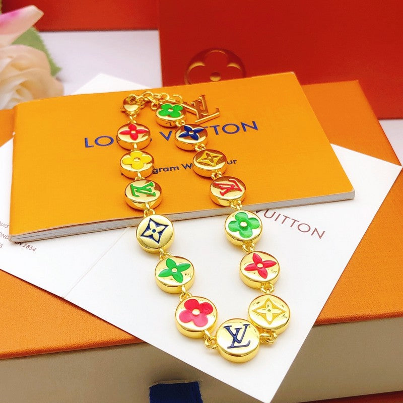 Louis Vuitton Monogram Party 18K Gold Bracelet