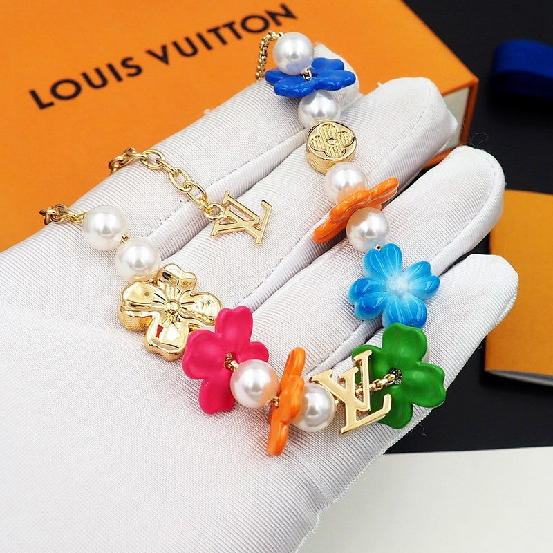 Louis Vuitton Surfin' Flower 18K Gold Bracelet