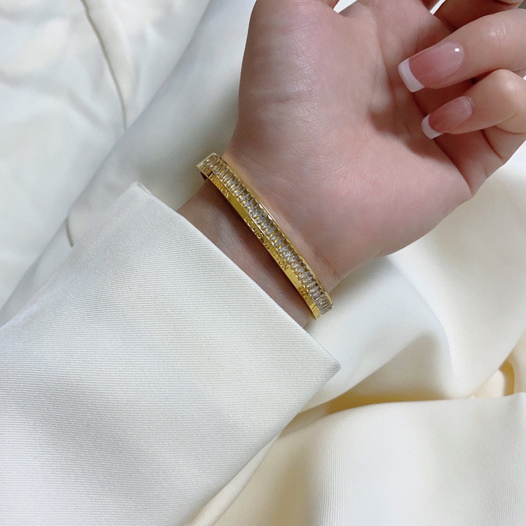 Louis Vuitton Crystals 18K Gold Bracelet