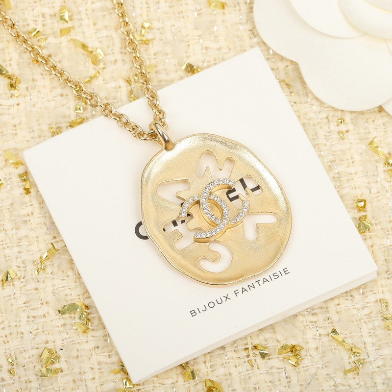 Chanel Script 18K Gold Necklace
