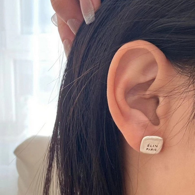 Celine 18K White Gold Earrings