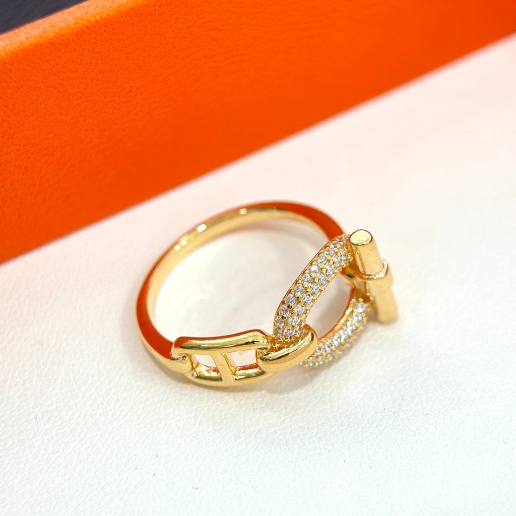 Hermes Adage 18K Gold Ring