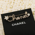 Chanel Leather Gold 18K Gold Brooch