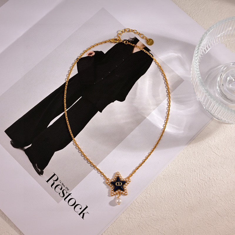 Dior Petit Lucky Baroque 18K Gold Necklace