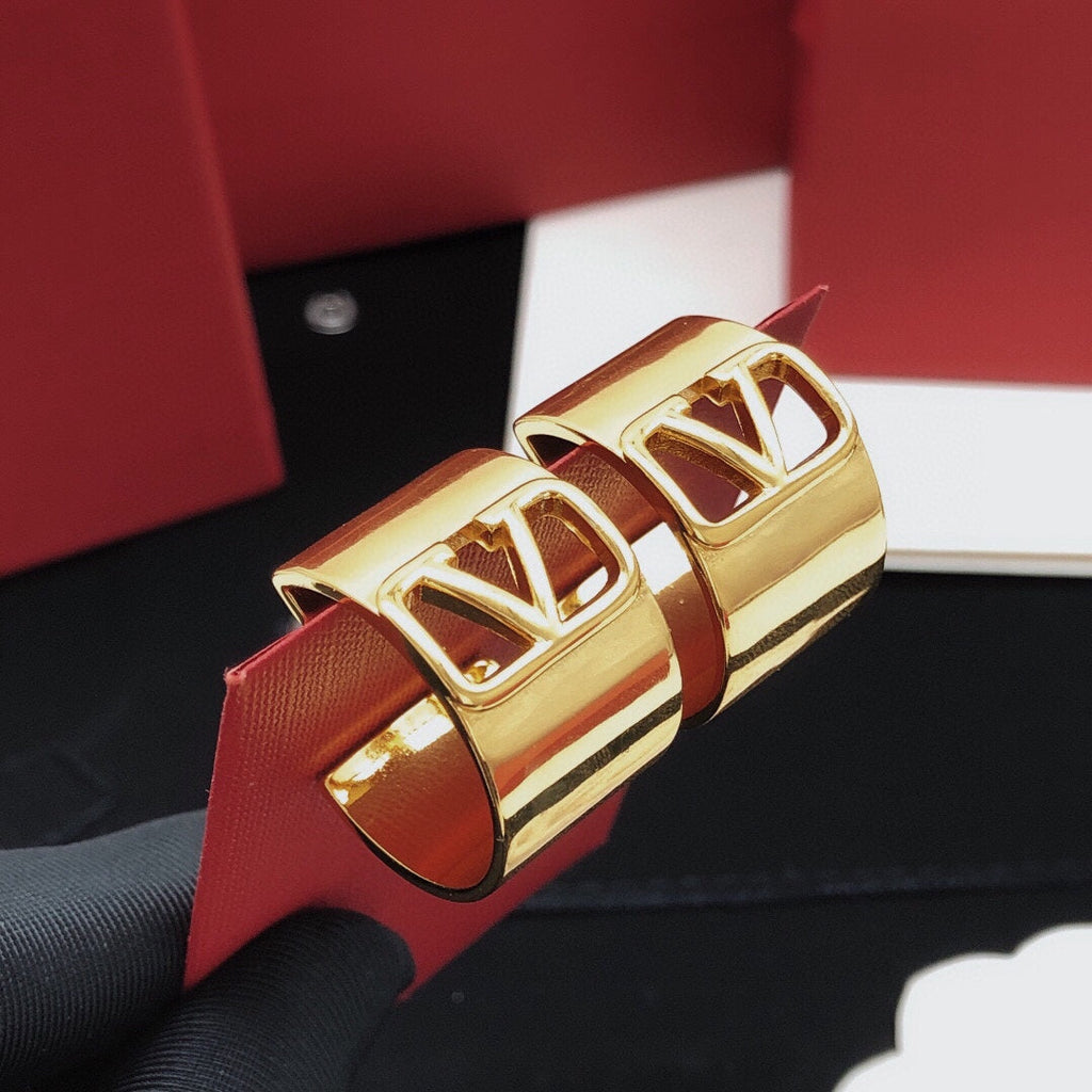 Valentino Cuff 18K Gold Earrings