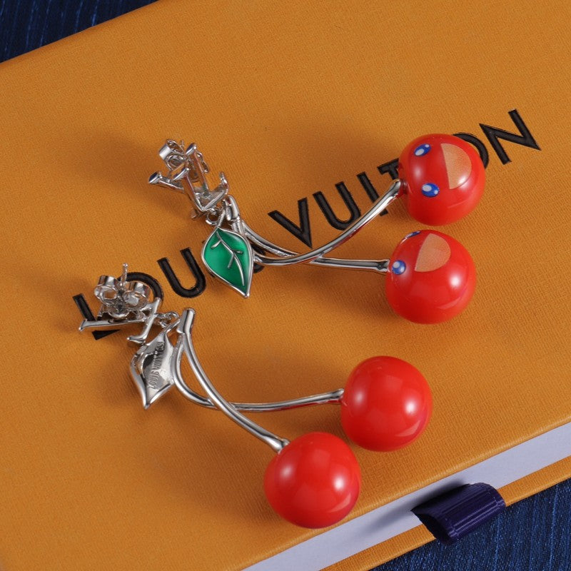Louis Vuitton Fruit 18K Gold Earrings