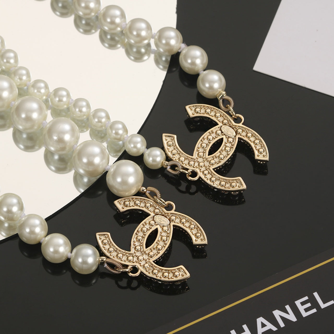 Chanel Long Pearls 18K Gold Necklace