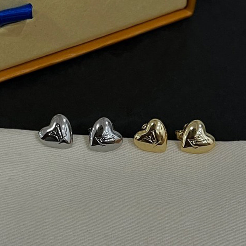 Louis Vuitton Heart 18K Gold Earrings