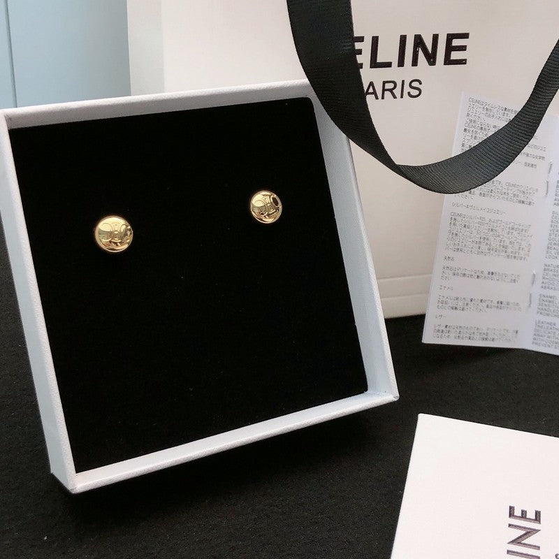 Celine Gold 18K Gold Earrings