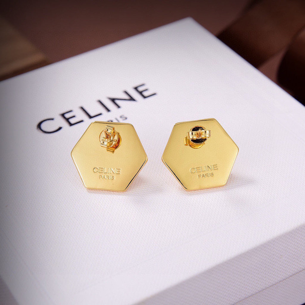 Celine Pearl 18K Gold Earrings