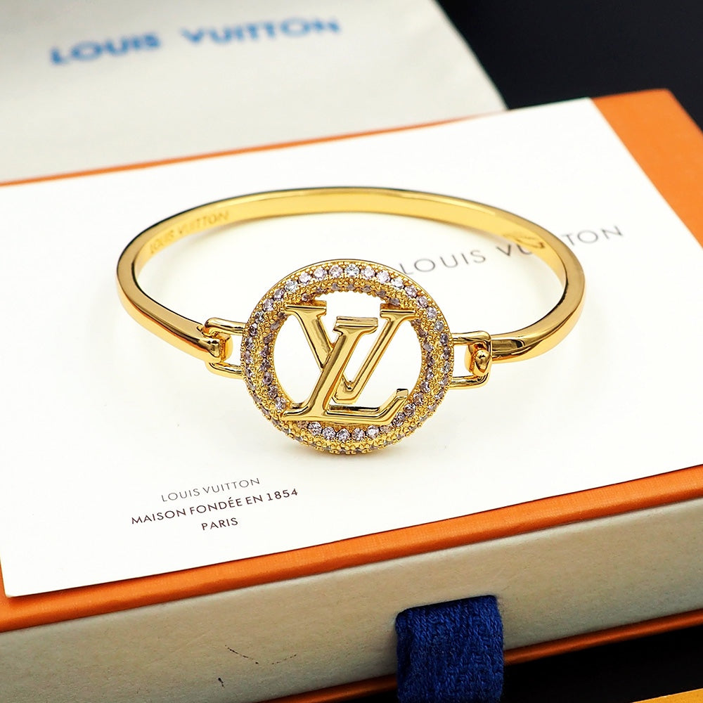 Louis Vuitton Louise Tresor 18K Gold Bracelet
