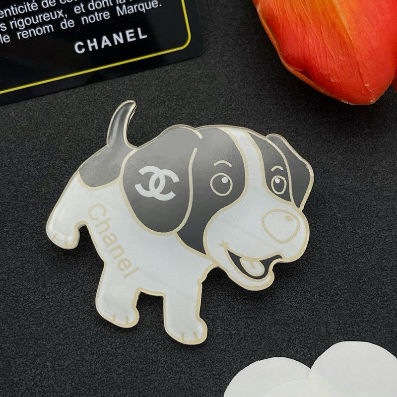 Chanel Dog 18K Gold Brooch