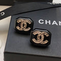 Chanel Resin 18K Gold Earrings