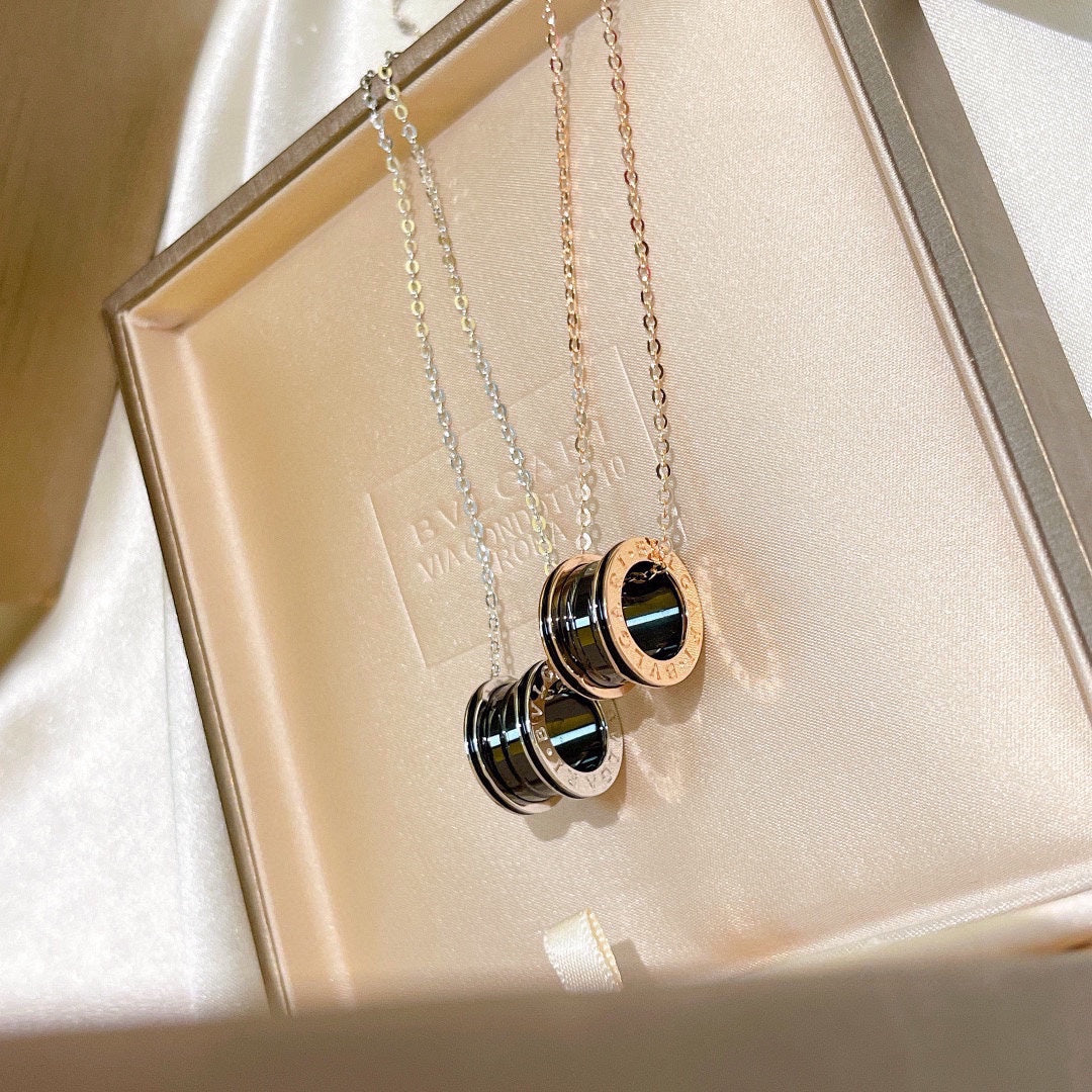 B.zero1 Black Ceramic 18K Gold Necklace