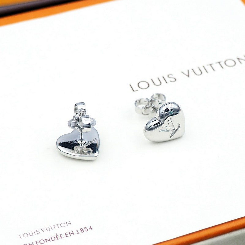 Louis Vuitton Heart 18K Gold Earrings