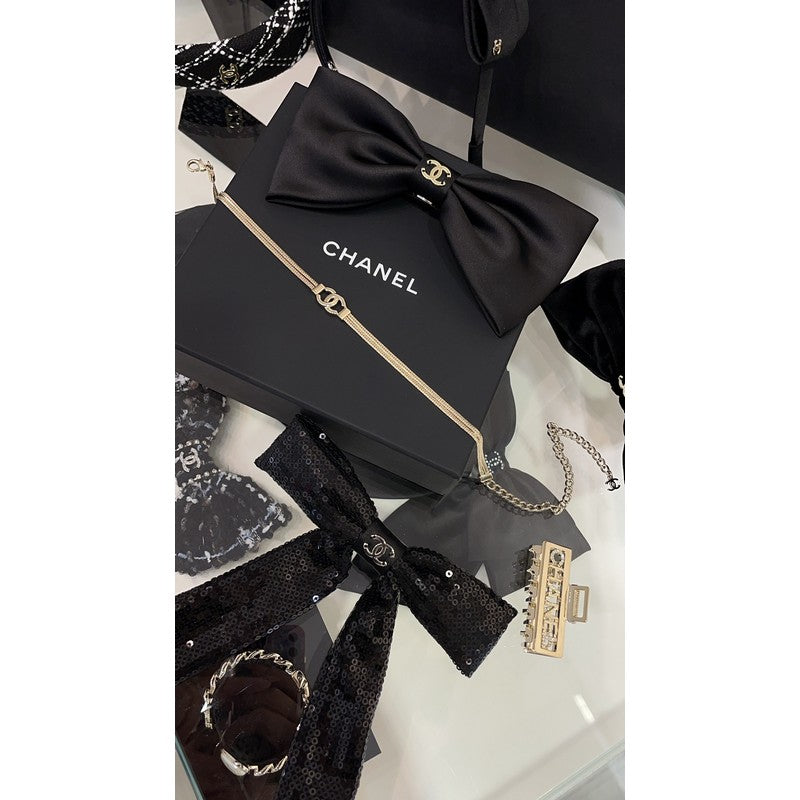 Chanel Gold Choker Chain 18K Gold Necklace