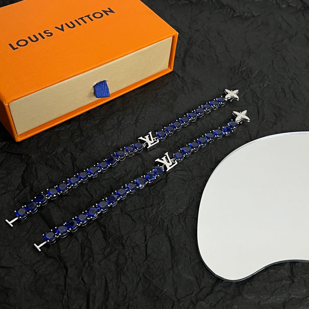 Louis Vuitton Crystal 18K Gold Bracelet