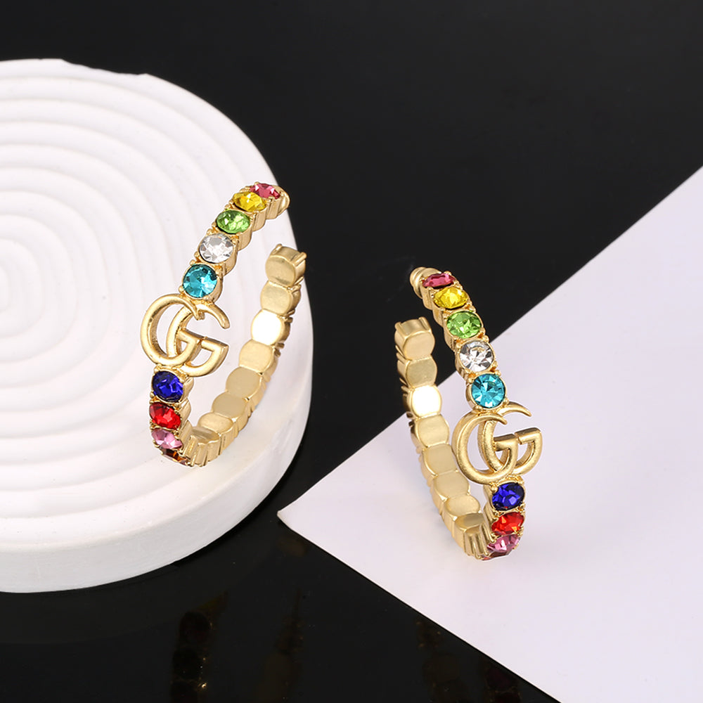Gucci Double Circle 18K Gold Earrings