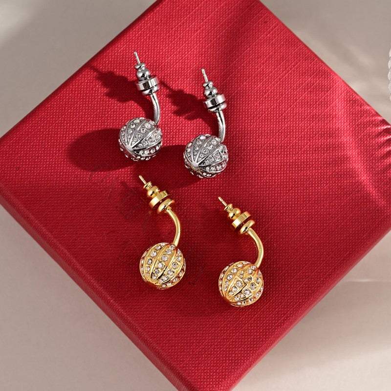 Valentino Diamond 18K Gold Earrings