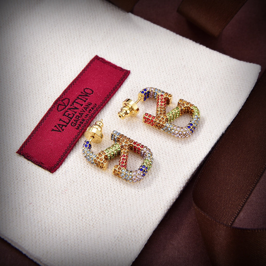 Valentino Valentino Signature 18K Gold Earrings