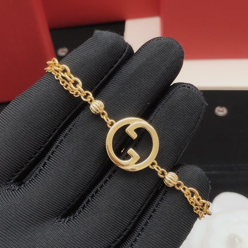 GucciDiamond Gold Chain 18K Gold Bracelet