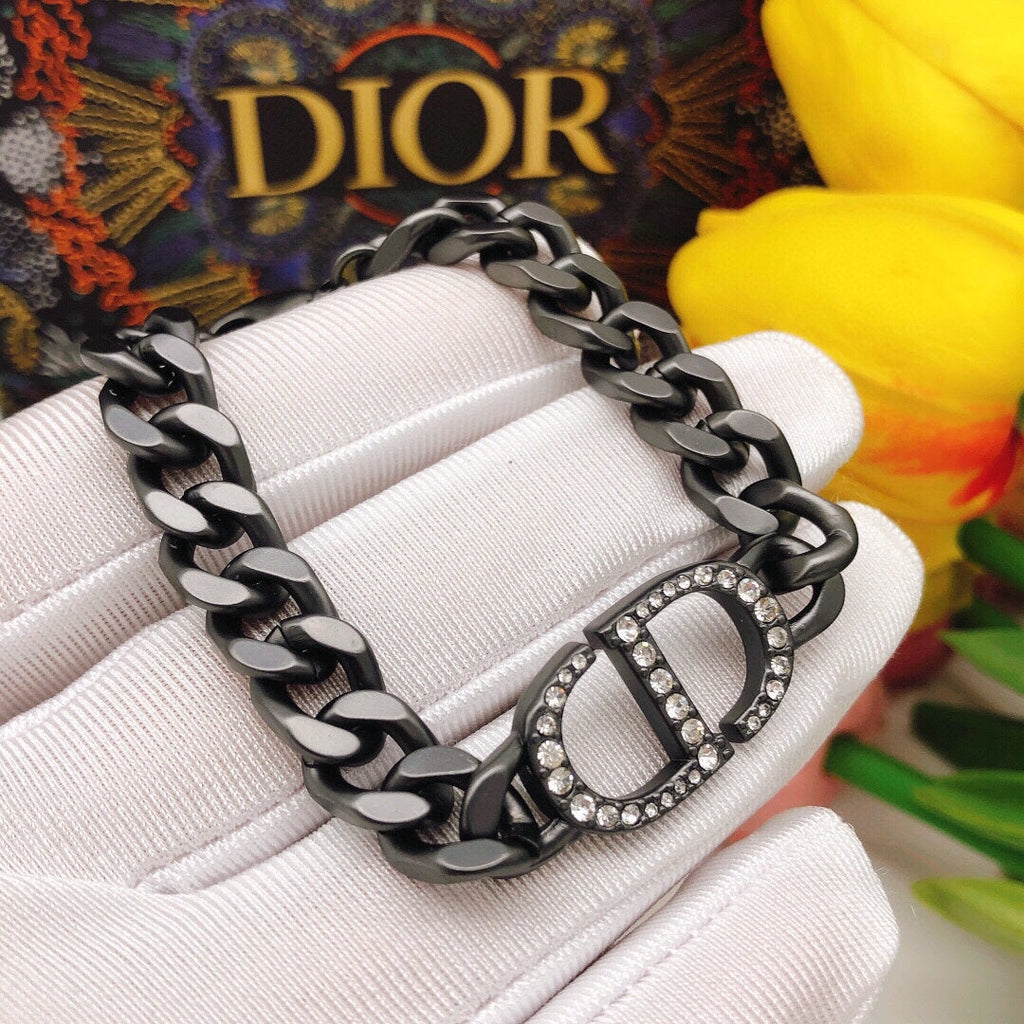 Dior 30 Montaigne Black 18K Gold Necklace