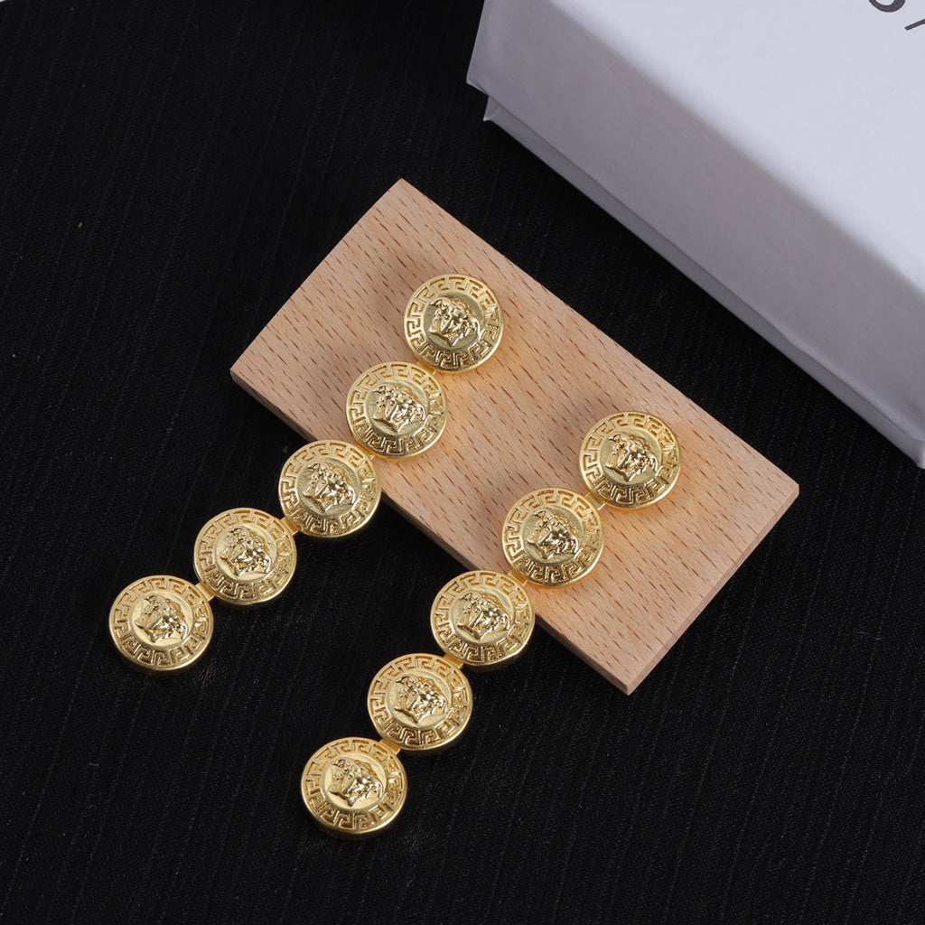 Long 18K Gold Earrings