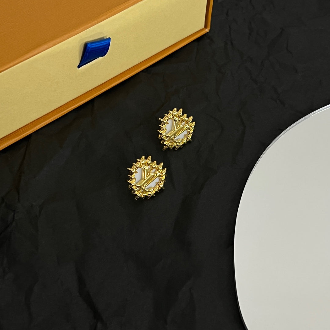 Louis Vuitton Vintage 18K Gold Earrings