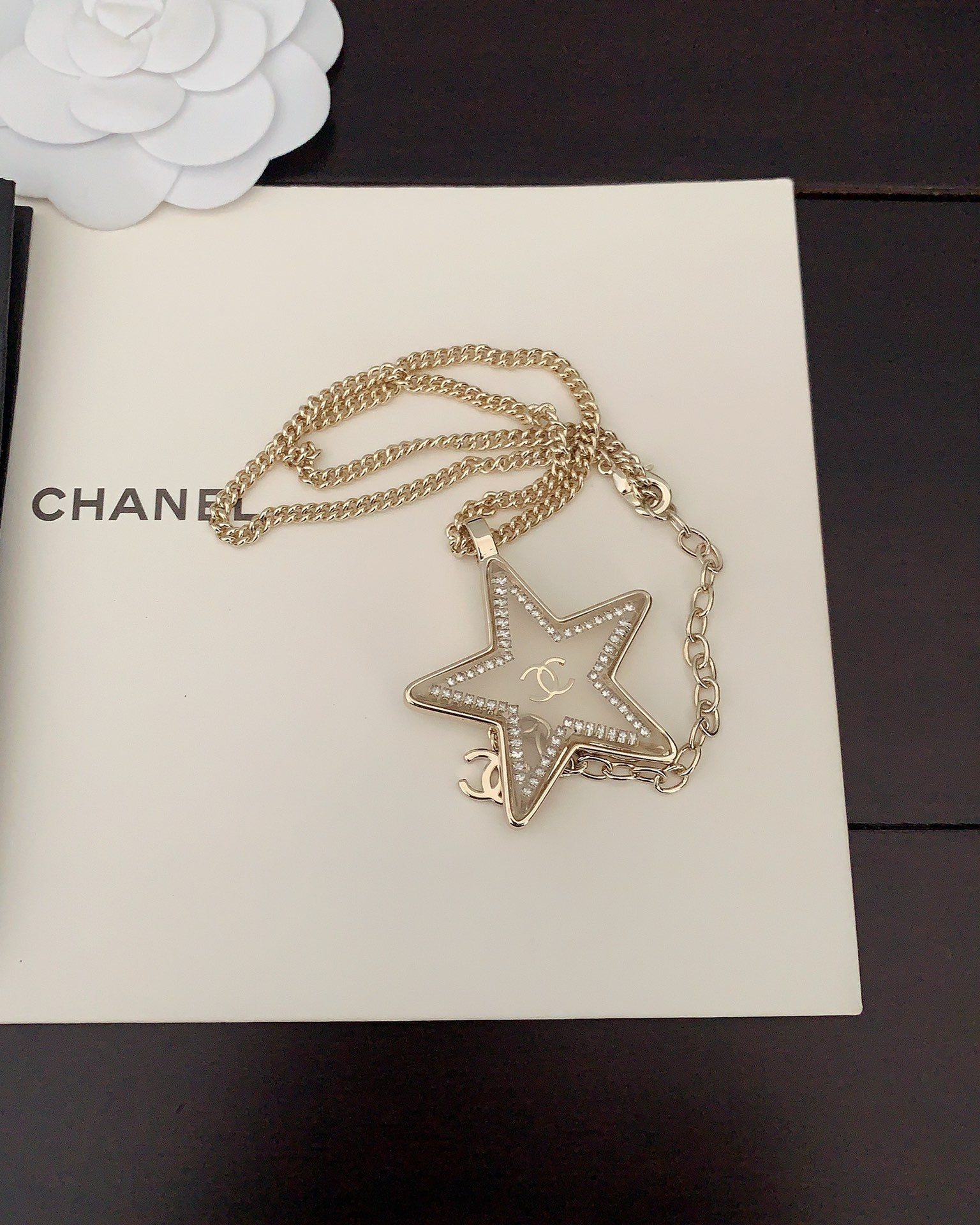 Chanel Star Chain 18K Gold Necklace