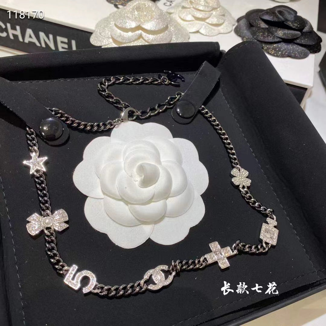 Chanel No.5 Perfume Bottle Pendant 18K Gold Necklace