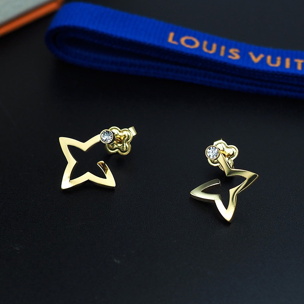 Louis Vuitton Blossom Mini Hoops 18K Gold Earrings