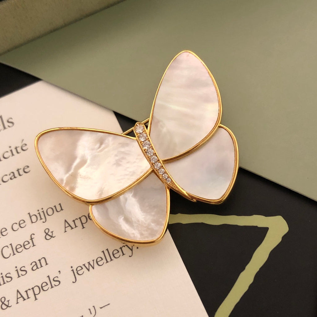 Butterfly 18K Gold Brooch