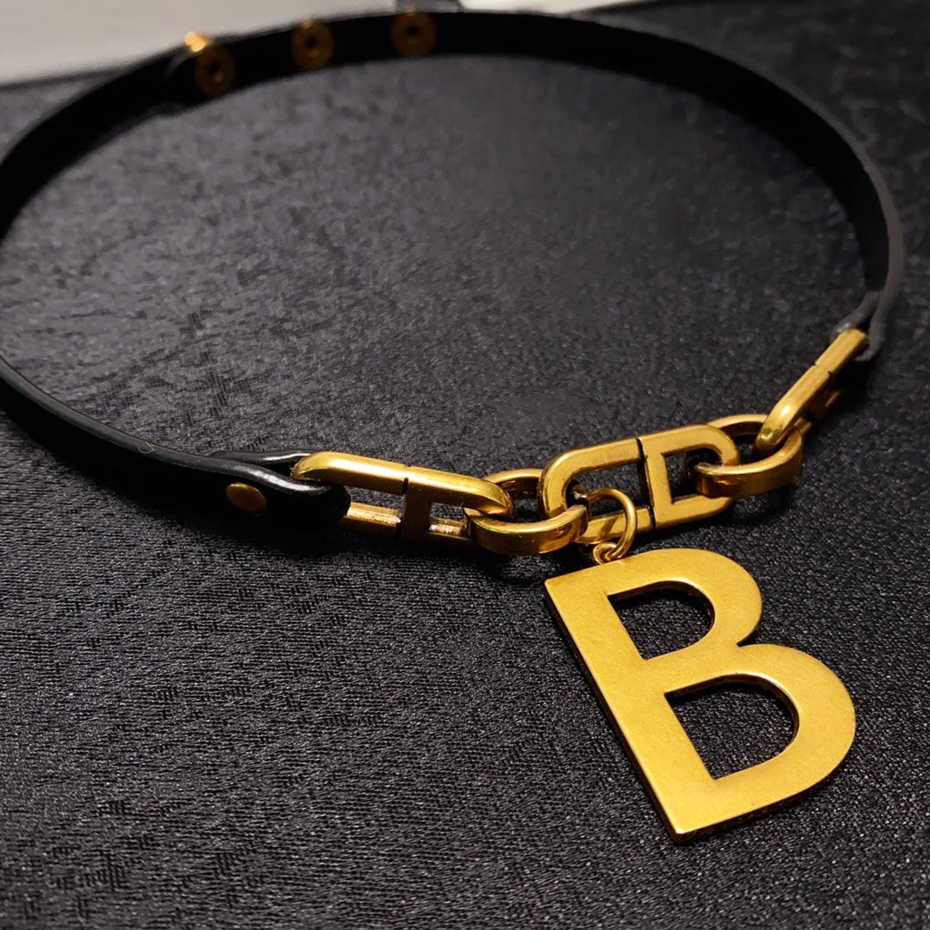 Balenciaga Choker 18K Gold Necklace