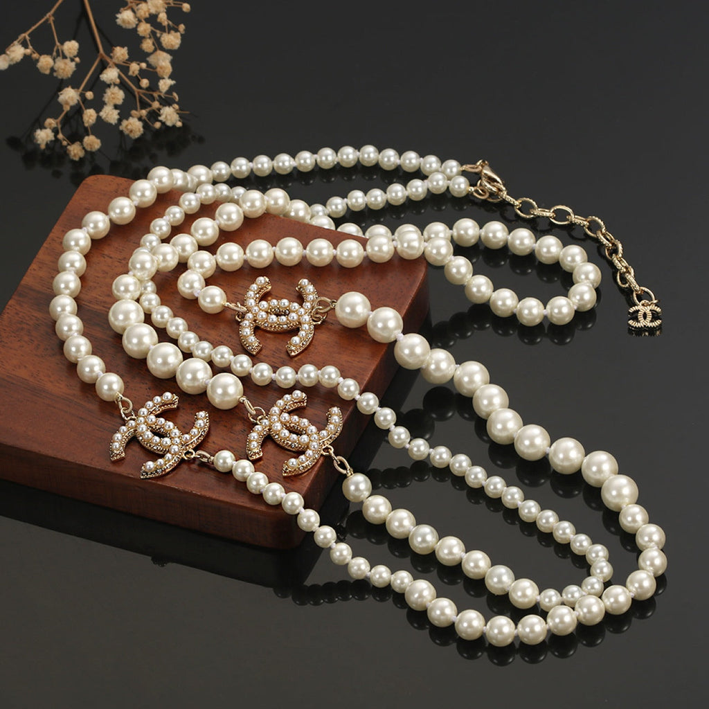 Chanel Long Pearls 18K Gold Necklace