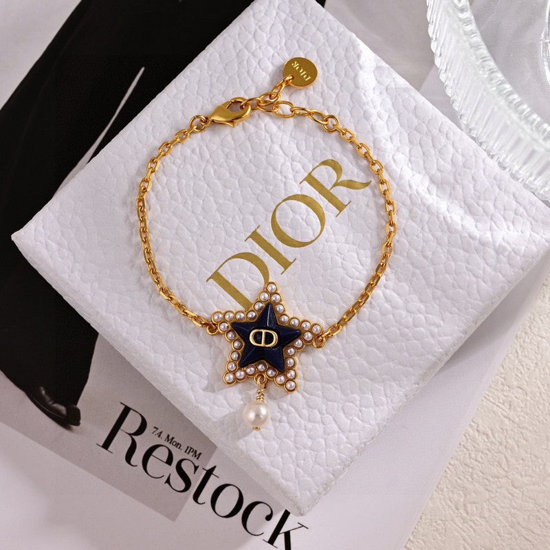 Dior Petit Lucky Baroque 18K Gold Bracelet