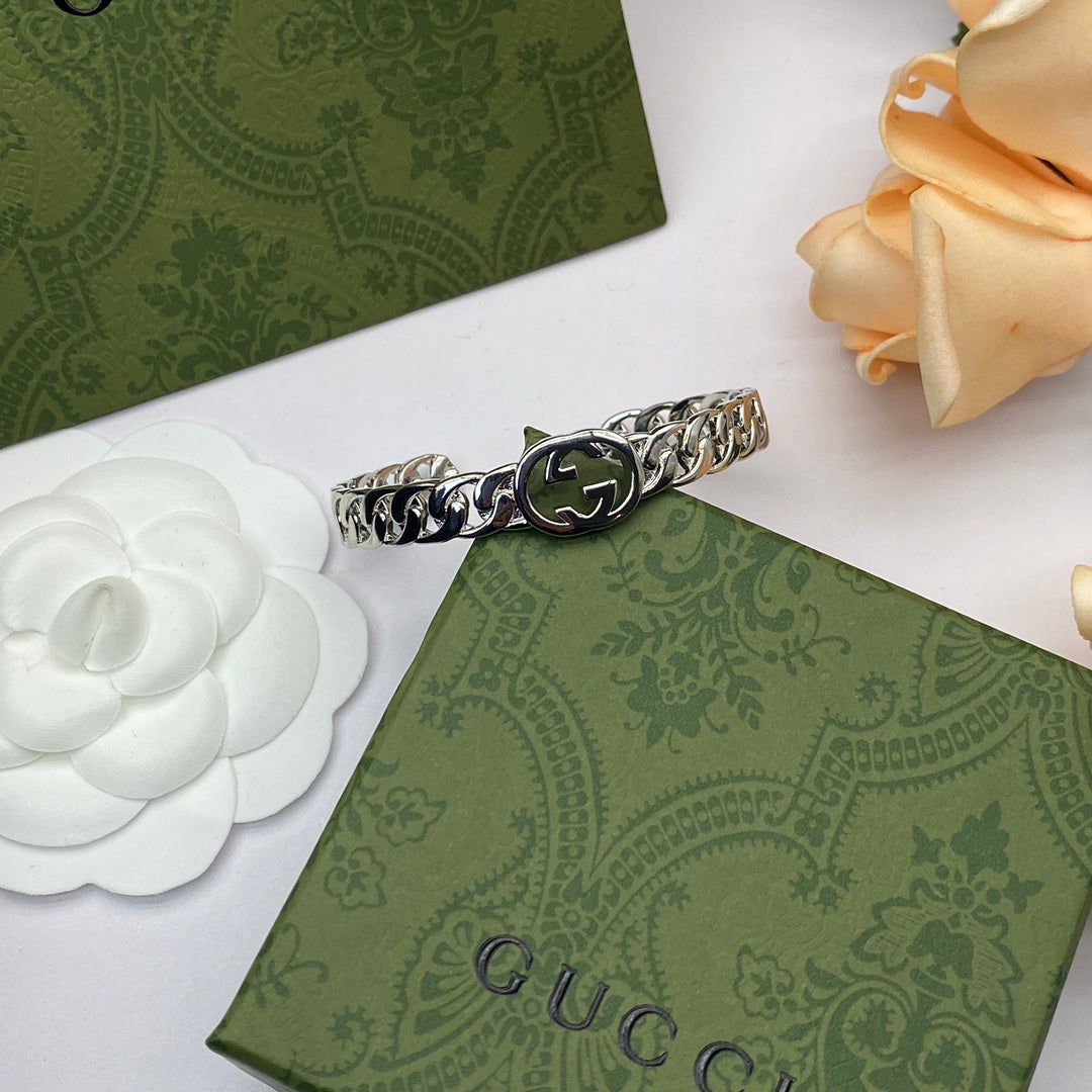 Gucci Double Chain 18K Gold Bracelet
