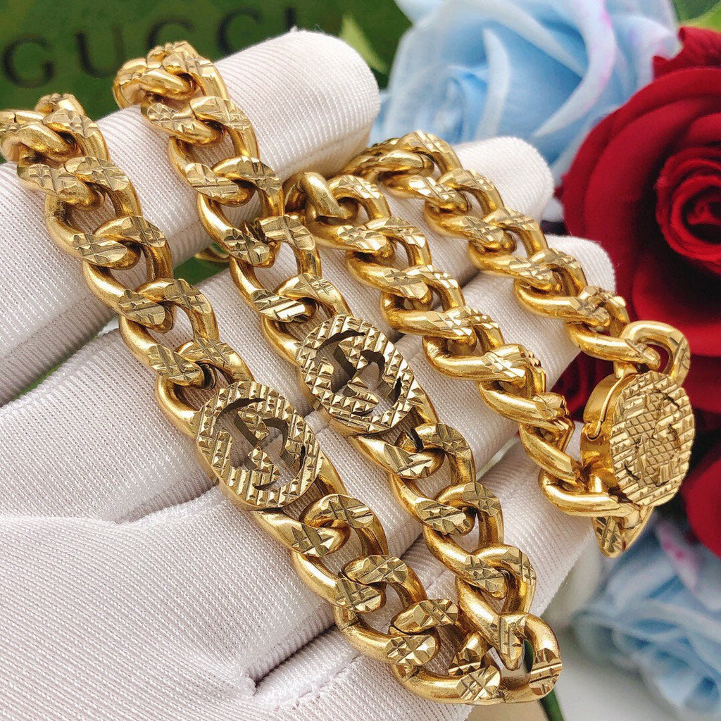 Gucci Double Chain 18K Gold Necklace