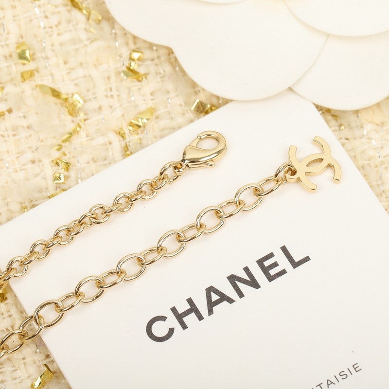 Chanel Script 18K Gold Necklace