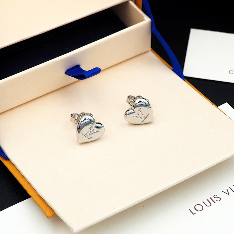 Louis Vuitton Heart 18K Gold Earrings